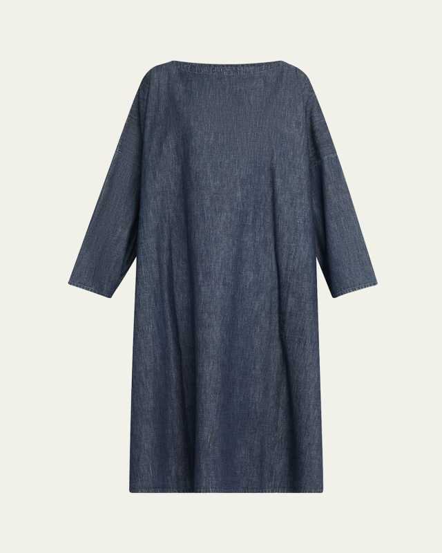 Chinese Imperial Scoop-Neck Dress